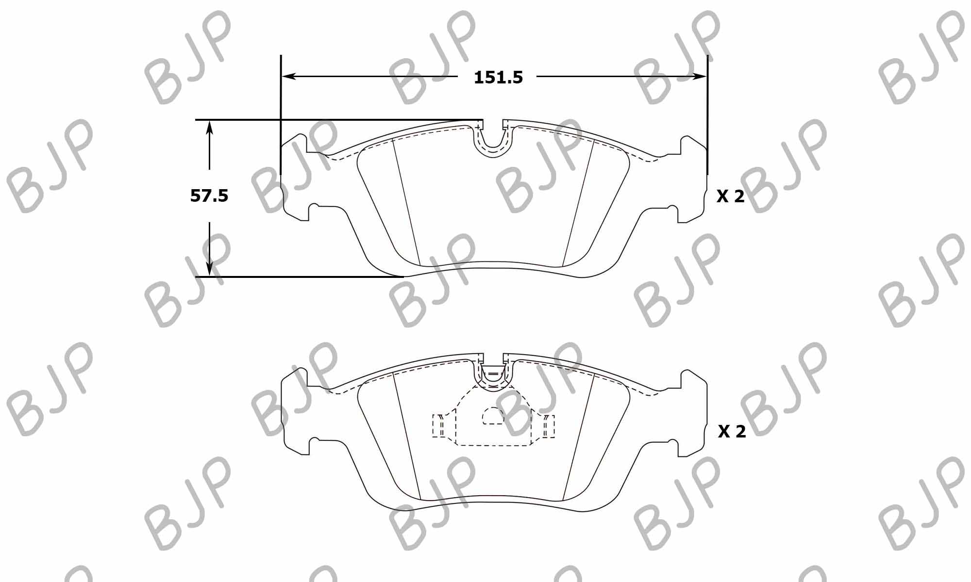 ผ้าเบรค BMW 3 Series (E36) [บีเอ็มดับเบิลยู ซีรีส์ 3 (E36)] ปี 90-98 ...